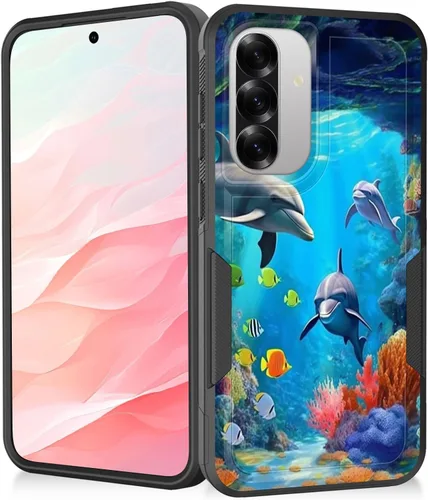 Miniatura 156 de Funda para Galaxy A14 5G, resistente de doble capa híbrida de policarbonato duro, goma suave, a prueba de golpes, funda protectora resistente