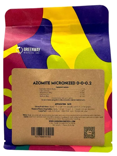 Miniatura 2 de Greenway Biotech, Inc. Azomite Rock Dust - Fertilizante orgánico de ceniza volcánica con micronutrientes y minerales traza - Fertilizantes naturales