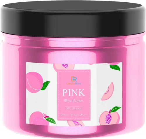 Pigmento de color de resina epoxi – Enorme polvo de mica metálica de 3.5 onzas para pasatiempos de adultos, resina epoxi, manualidades, tinte de Rosa
