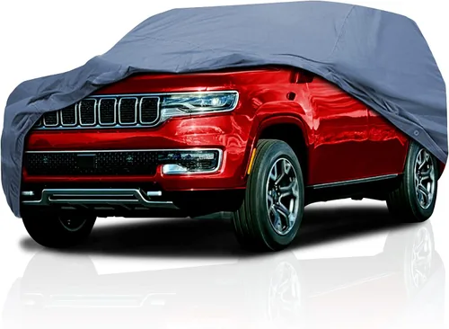 Miniatura 17 de USCarCover Protección Suprema para Todo Clima, Funda Respirable para Auto Jeep CJ3 1959-1964 SUV Tela Mejorada contra la Contaminación, Polvo, Sol