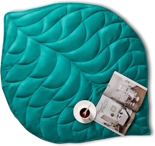 Miniatura 19 de Kaisa Manta con Peso para Adultos (5 libras, 23" x 29"), Manta de Regazo con Peso Suave Lavable a Máquina, Mantas Pequeñas Pesadas con Cuentas