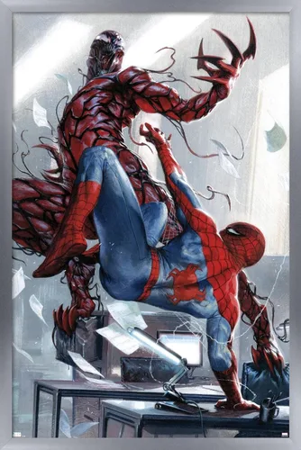 Miniatura 7 de Trends International Marvel Comics Carnage - Póster de pared de batalla con Spider-Man, 22.375 x 34 pulgadas, versión premium sin marco