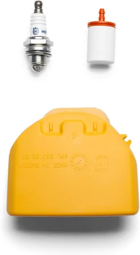 Miniatura 2 de Husqvarna 599333701 Kit de mantenimiento de motosierra 455R/460R, kit de afinación de piezas de motosierra fácil de instalar, incluye filtro