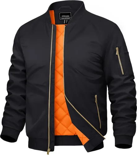Miniatura 12 de CRYSULLY Chaqueta para hombre Otoño Invierno Espesar Cortavientos Chaquetas Bomber Abrigos Acolchados