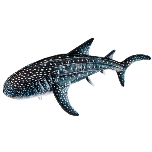 Real Planet Animal de peluche de tiburón ballena de 20 pulgadas, animal de peluche suave, peluche realista para niños, tiburón gigante de peluche