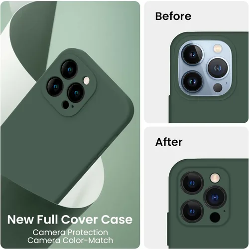 Miniatura 3 de FireNova Funda diseñada para iPhone 13 Pro Max, Funda de Teléfono de Silicona [Protección de Cámara] con [2 Protectores de Pantalla], Forro