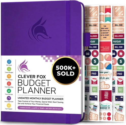 Miniatura 27 de Clever Fox Planificador de presupuesto de bolsillo, mini cuaderno de seguimiento de gastos. Organizador de presupuestos mensual, cuaderno