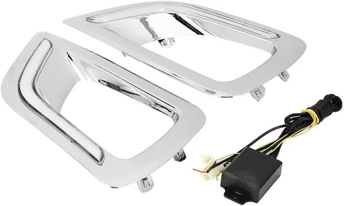 ARAMOX Lámpara de circulación diurna, 2 unids 12V LED diurna luz de dos colores con luz de giro apto para NP300 15-18