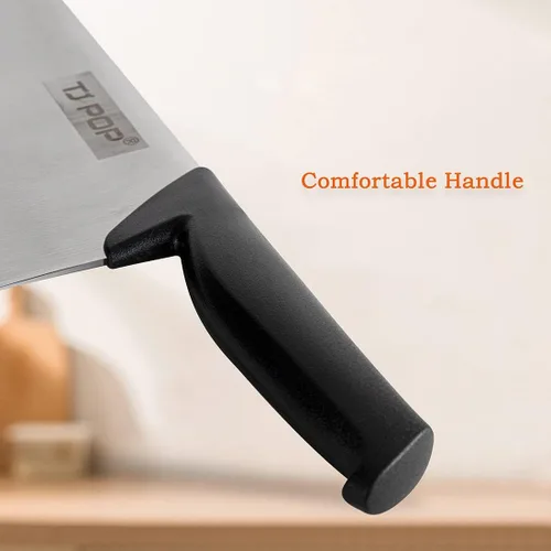 Miniatura 4 de TJ POP Cuchillo chino de carnicero de 7.5 pulgadas, cuchillo de cocina, cuchillo de carnicero de acero inoxidable 420HC, espesor de hoja de 2.5 mm