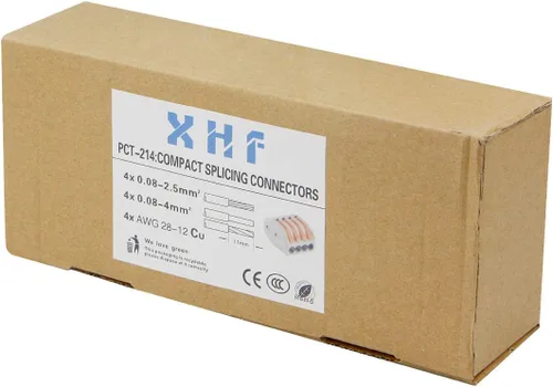 Miniatura 7 de 50 conectores de palanca, tuercas de combinación de 2 conductores, conectores de cable compactos, terminal de conexión rápida 28-12 AWG adecuado