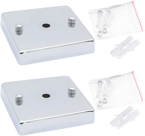 Miniatura 5 de Placa de luz de techo retro, base cuadrada cromada puntiaguda accesorios colgantes de disco compatibles con lámparas de pared, lámparas de techo