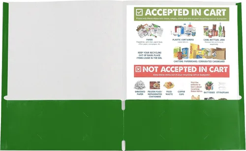 Miniatura 2 de C-Line Carpetas de papel reciclado con dos bolsillos, Variados