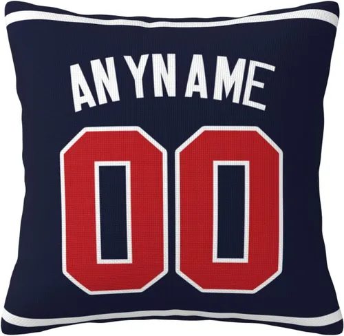 Funda de almohada personalizada: personaliza cualquier nombre y número, regalo de béisbol personalizado para hombres y mujeres, funda de almohada AB