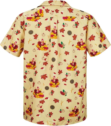 Miniatura 87 de Camisa hawaiana para hombre, con estampado floral, cómoda, con botones, casual, manga corta, ropa de playa para hombre