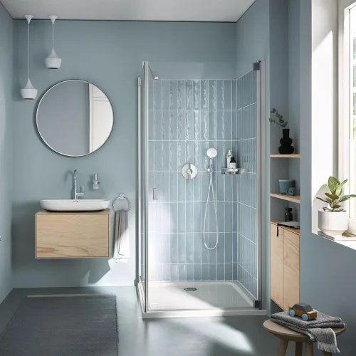 Miniatura 5 de GROHE 14468000 Concetto Kit de embellecedor de válvula de ducha con cartucho de equilibrio de presión, cromo Starlight Estrella Cromo Claro