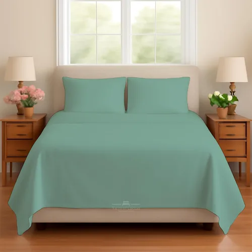 Miniatura 14 de Juego de sábanas para sofá cama, 100% algodón de 400 hilos, juego de 4 piezas, sábana ajustada con bolsillo profundo, suave, sin arrugas