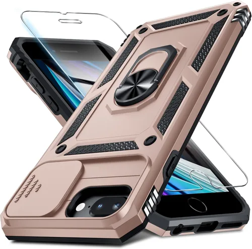 Miniatura 54 de Janmitta - Funda para iPhone 14 Pro con cubierta deslizante para lente de cámara incorporada + protector de pantalla, funda de cuerpo completo