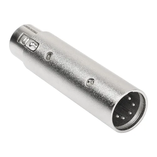 Miniatura 3 de MEIRIYFA XLR - Adaptador macho de 3 pines hembra a XLR de 5 pines, cambiador de género, adaptador de aluminio anodizado con botón de liberación