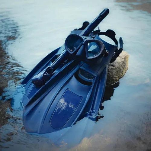 Miniatura 4 de Tilos AquaStalk - Juego de 2 máscaras de buceo y esnórquel semiseco Hi-Flow - Aventuras de apnea sin costuras Galaxia