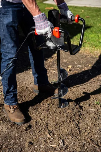Miniatura 2 de XtremepowerUS 1500W Post Hole Digger Earth Auger Hole Digger Electric Auger Herramientas de excavación Auger con 6 "Digging Auger Bit Set