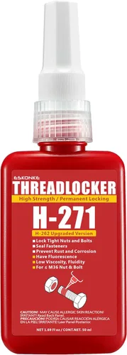 Miniatura 11 de ESKONKE Paquete de 3 Fijador de Roscas Azul 243 + Rojo 271 Removible y Permanente de Bloqueo 5.07 Fl oz Tuercas y Pernos Sellador de Roscas y Cierre