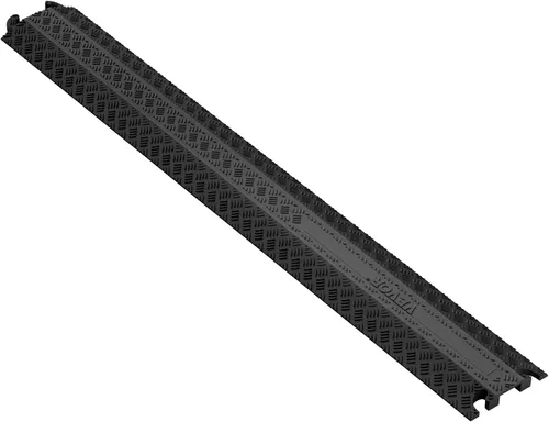 Miniatura 14 de VEVOR Paquete de 1 Cubierta de Cable Desplegable, Rampa Protectora de Cable y Manguera de Servicio Pesado de 2 Canales, Cubierta de Cable de Piso