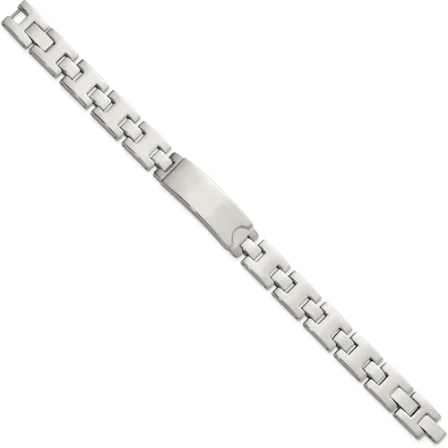 Miniatura 2 de Chisel Pulsera de placa de identificación pulida de acero inoxidable, Acero inoxidable