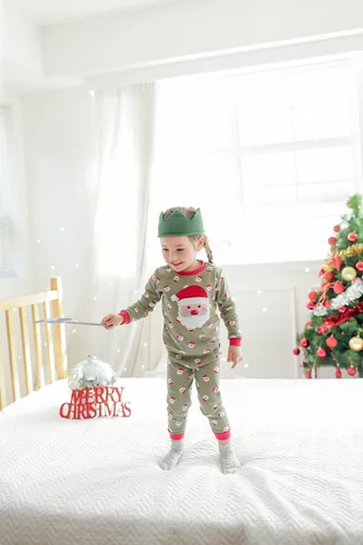 Miniatura 17 de VAENAIT BABY Infant Toddler Kids Adult Couple Family Matching Women Men Christmas Pjs Xmas Holiday Buffalo Plaid Pajama Set