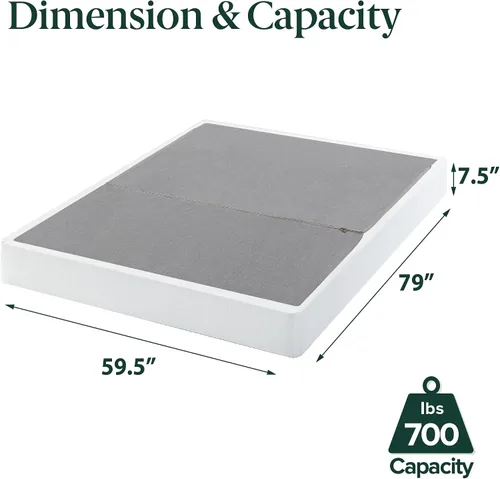 Miniatura 2 de Somier base de colchón plegable Sleep Master BiFold, Acero, Blanco