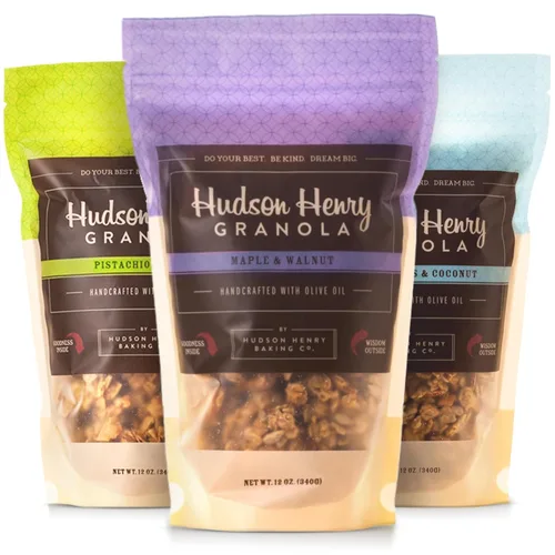 Miniatura 12 de Hudson Henry Granola, arce, pecana y coco, paquete de 12 onzas, paquete de 3, proyecto verificado sin OMG