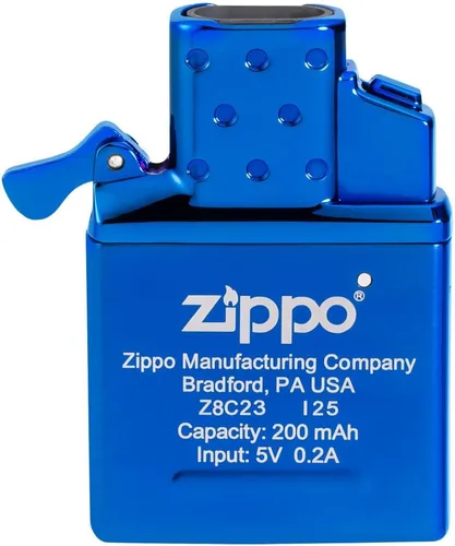Miniatura 3 de Zippo Encendedor recargable de doble arco azul pulido - Uso diario, al aire libre, encendedores abatibles de camping