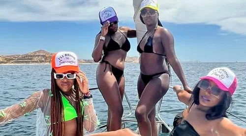 Miniatura 3 de Funky Junque Gorra de béisbol de malla para mujer, para despedida de soltera
