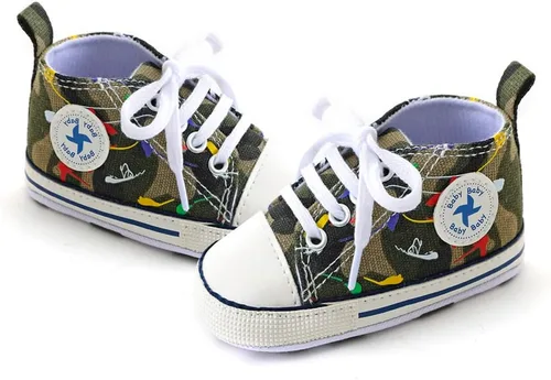 Miniatura 87 de Zapatos deportivos de lona de lona para bebés y niñas, suela antideslizante suave, suela antideslizante