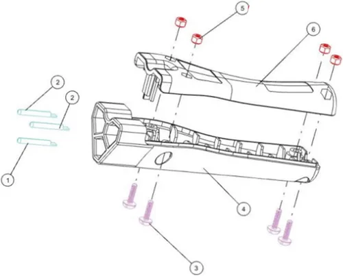 Miniatura 7 de Receptáculo de cargador de 48 voltios y enchufe para carrito de golf EZGO RXV, mango de enchufe de cargador triangular de 3 pines, OEM # 604321