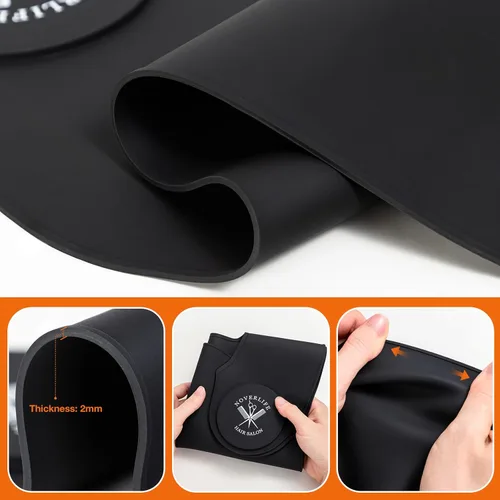Miniatura 6 de Noverlife Hair Cutting Collar, Waterproof Silicone Hair Dye Collar, Barber Hair Cutting Pad Haircut Neck Wrap for Salon