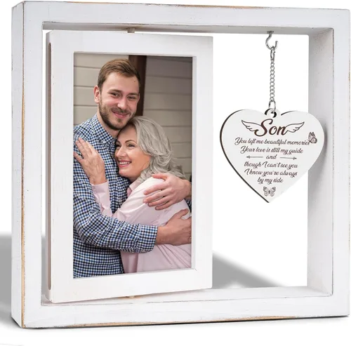 Miniatura 10 de Vetbuosa Regalos conmemorativos para la pérdida del abuelo, marco de fotos de condolencia, regalos de condolencia por pérdida del abuelo, regalo