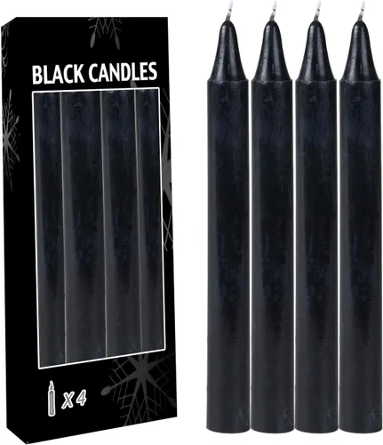Miniatura 7 de Juego de 4 velas cónicas blancas portavelas de 7 ¾ (7.75 pulgadas) de alto x 3/4 pulgadas (0.75 pulgadas) de diámetro, para mesa de comedor, fiesta