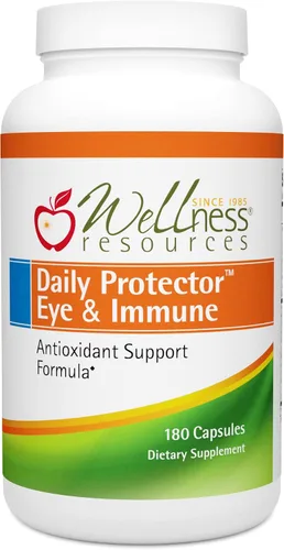 Miniatura 6 de Wellness Resources Protector diario de ojos e inmune - Luteína, licopeno, zeaxantina, criptoxantina, arándano y más para la salud de los ojos