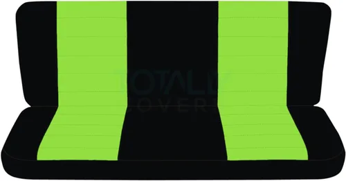 Miniatura 21 de Totally Covers Compatible con fundas de asiento de camión de dos tonos Ford F-150 Super Cab 1997-2003 (banco dividido trasero 40/60): negro y azul