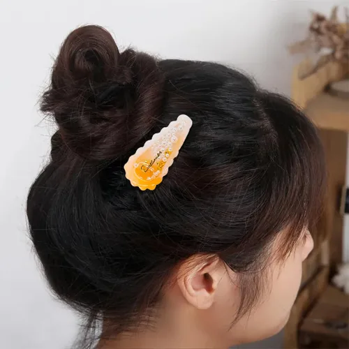 Miniatura 7 de Kit de 12 pinzas para el cabello Shaker - Horquilla de arena movediza moldes de resina epoxi pasadores de pelo de pata de gato, pinzas de silicona
