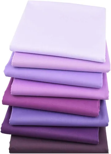 Miniatura 4 de Solids Purple Fat Quarters - Paquetes de tela acolchada precortada para coser manualidades, 18 x 22 pulgadas (morado sólido)