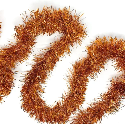 Miniatura 14 de Allgala Guirnalda de oropel negro, guirnalda de oropel metálica de 50 pies para árbol de Navidad, decoración para árbol festivo, barandilla