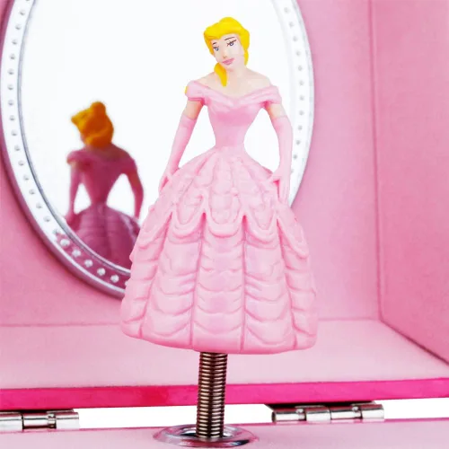 Miniatura 4 de Caja de joyería musical para niñas y joyas con lindo tema de princesa - Beautiful Dreamer Tune Pink