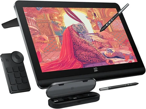 XPPen Tableta de Dibujo 4K UHD Artist Pro 19 Gen2 con Pantalla, Tableta Gráfica 156% sRGB con Monitor de Dibujo Antirreflejo de 1.07 Mil Millones de