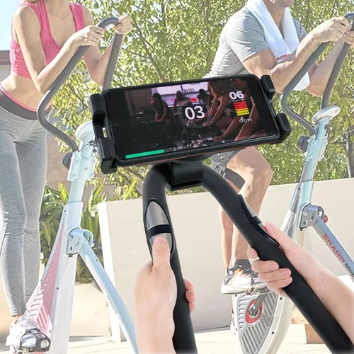 Miniatura 6 de Timewall - Soporte universal para teléfono con abrazadera, soporte universal para iPad iPhone para bicicleta giratoria, bicicleta estática