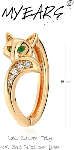 Miniatura 5 de MYEARS Women Huggie Earrings Gold Hoop Sleeper 14K Gold Filled Small Simple Handmade Hypoallergenic Everyday Jewelry - in The Nature World