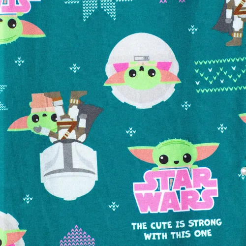 Miniatura 3 de STAR WARS Baby Yoda - Conjunto de ropa interior térmica para niñas, 2 piezas, camisa de capa base y leggings largos John para niñas