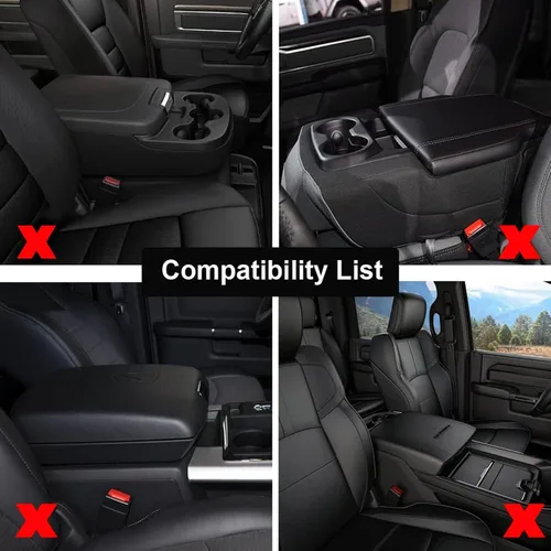 Miniatura 4 de GIANT PANDA Funda de consola central de ajuste personalizado para Dodge RAM 1500 2500 3500 2002 2003 2004 2005 2006 2007 2008 2009 2010 2011 2012