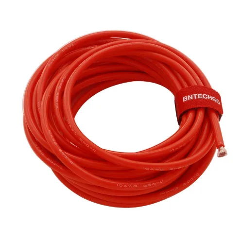 Miniatura 13 de BNTECHGO cable de caucho de silicona calibre 10 de 20 pies [10 pies negros y 10 pies rojos] 600 voltios, 200 grados centígrados, resistente a altas