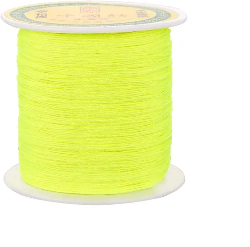 Miniatura 43 de Cordón de nailon trenzado de 150 yardas, cuerda roja de 0.020 in para pulsera, hilo de cuentas de nailon para collar Kumihimo, joyas, borlas